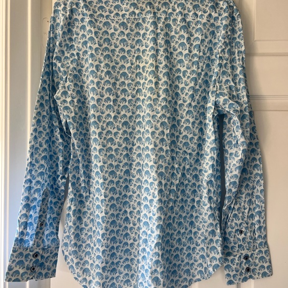 Robert Graham Blue and White Patterned Shirt - Picture 2 of 2